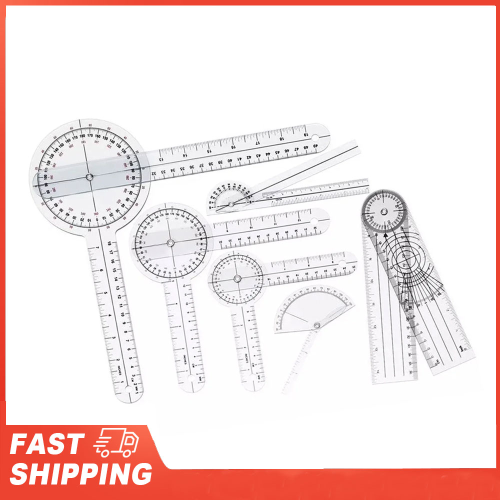 Ruler Set Transparent - 6 шт., набор медицинских гониометров, прозрачная