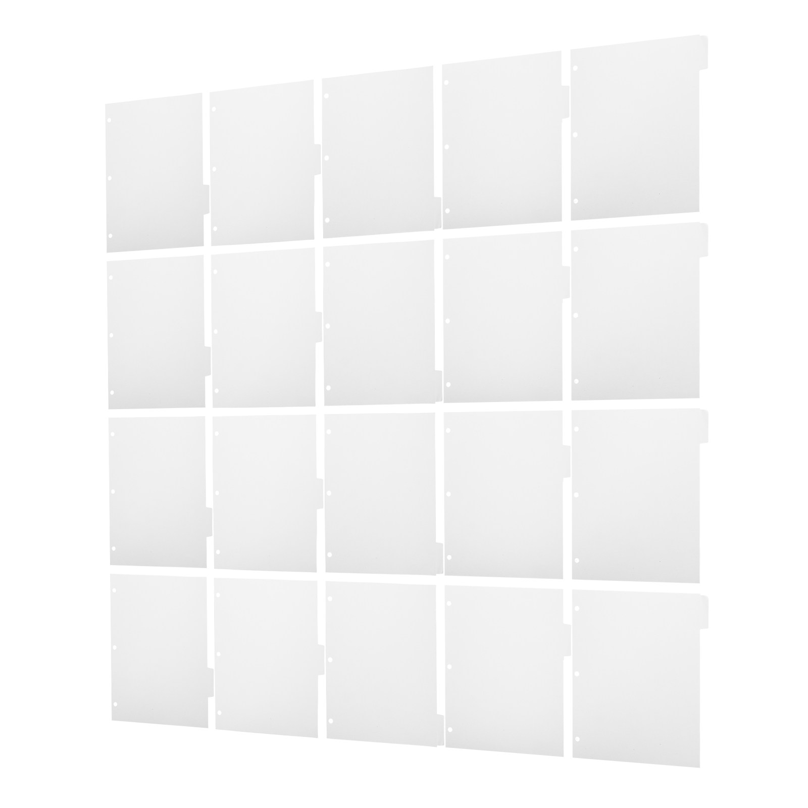 Index Tab Divider - 4 комплекта пустых разделителей для записей
