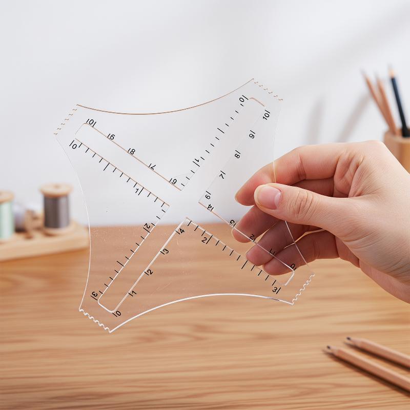 Ruler Set Transparent - Акриловая прозрачная линейка для точного измерения