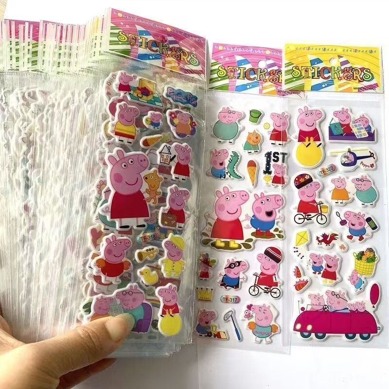 Memo Pad Sticky - Наклейка с персонажем Пеппы Пиг, 3D-наклейка