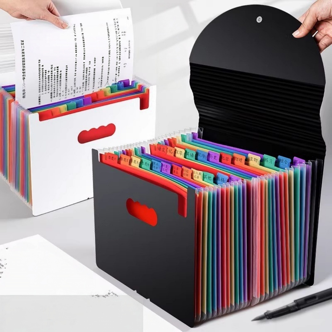 File Folder Hanging - Пластиковая трехсторонняя герметичная папка-органайзер с 37/25/13