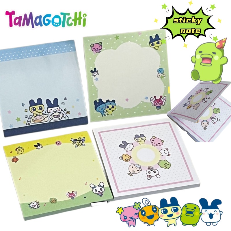 Memo Pad Sticky - Набор из 4 штук: блокноты-стикеры Tamagotchi