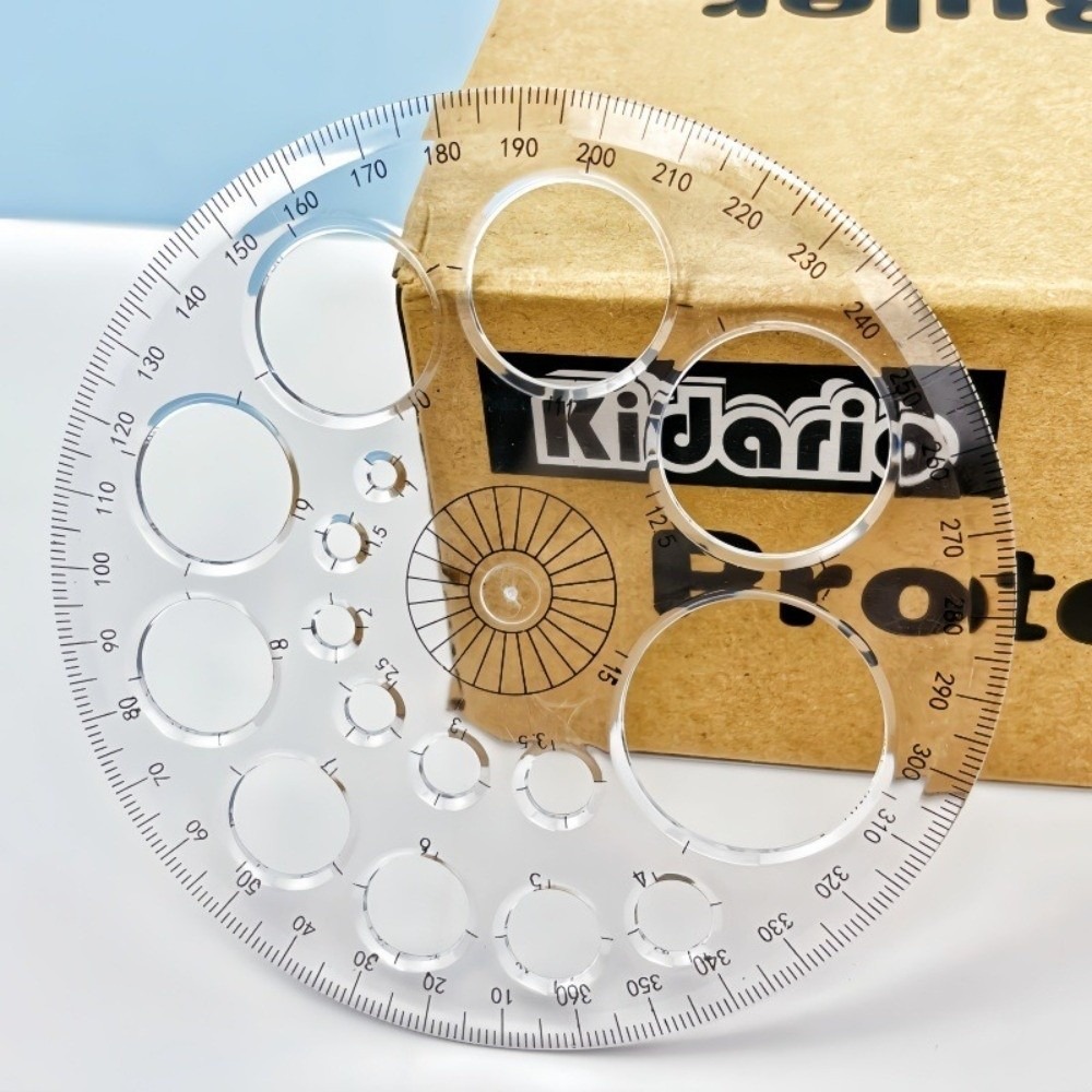 Круговой пластиковый шаблон-ли – обзор и цена Ruler Set Transparent