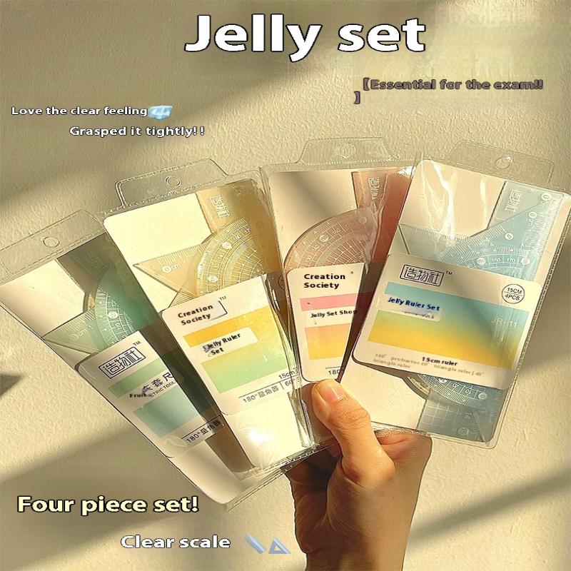 4 шт./компл., 15 см, набор жел – обзор и цена Ruler Set Transparent