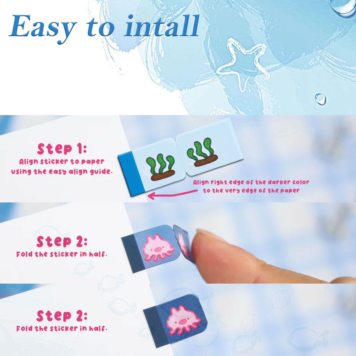 Наклейки с язычками Sea Creatu – обзор и цена Memo Pad Sticky