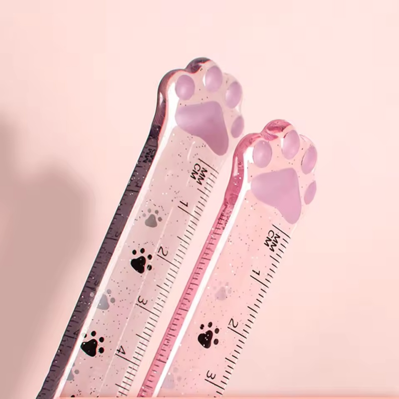 1 шт., линейка с дизайном коша – обзор и цена Ruler Set Transparent