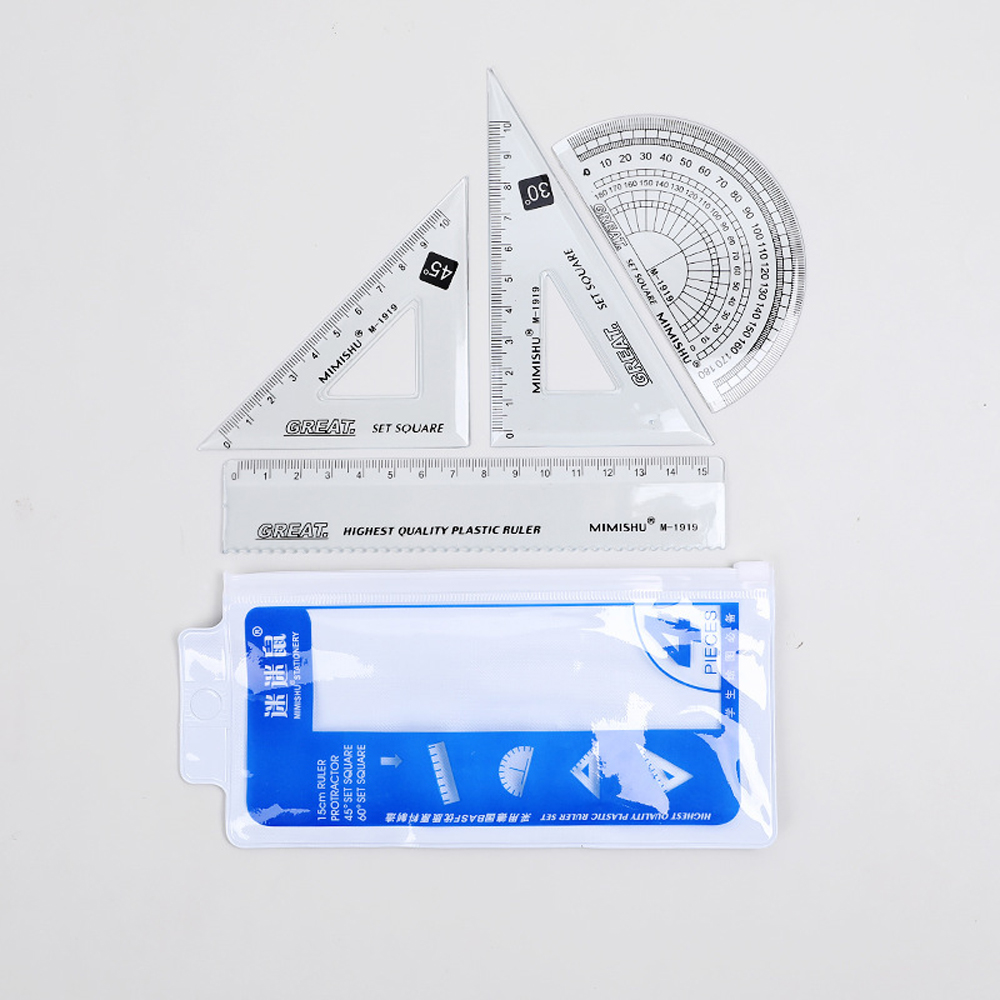 Набор прозрачных пластиковых л – обзор и цена Ruler Set Transparent